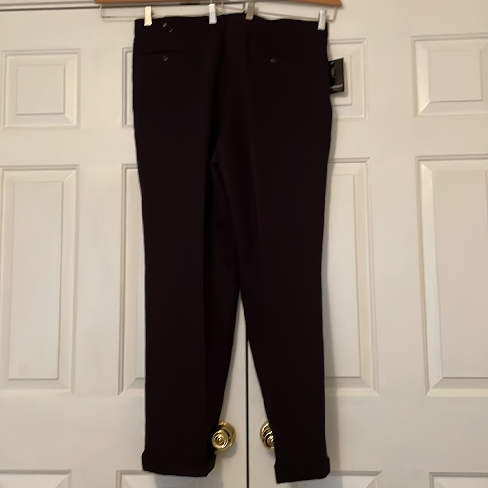 NWT Yves Saint Laurent Black Cuffed Trousers - Picture 5 of 11